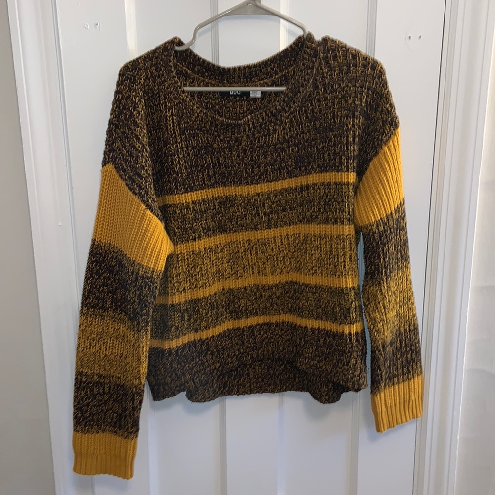 Striped Black and Gold Sweater